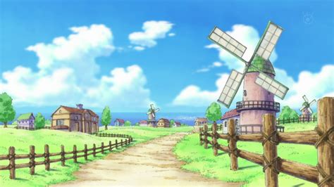 Mapa de Villa Foosha en One Piece