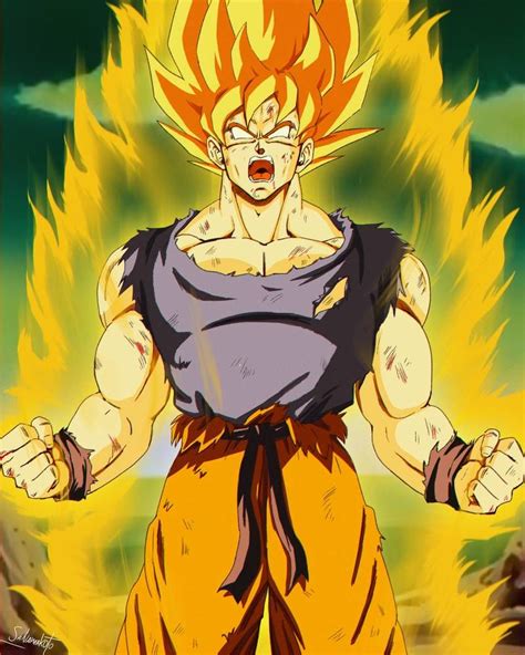 Transformación de Goku en Super Saiyajin