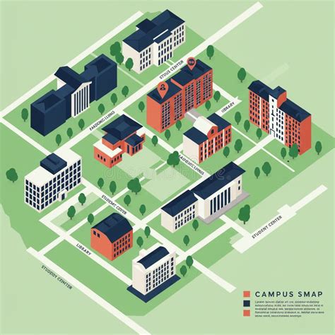 Ilustración de un campus universitario