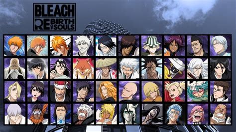 Mapa de personajes jugables en juegos de Bleach