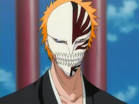 Ichigo Kurosaki con su máscara de Hollow