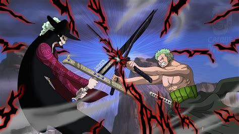 Roronoa Zoro vs Mihawk