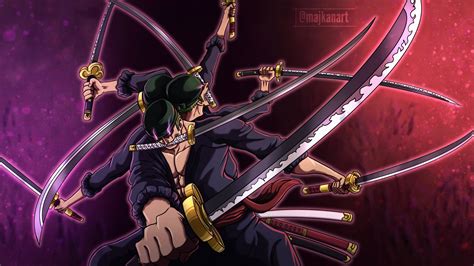 Ilustración de Asura de Zoro