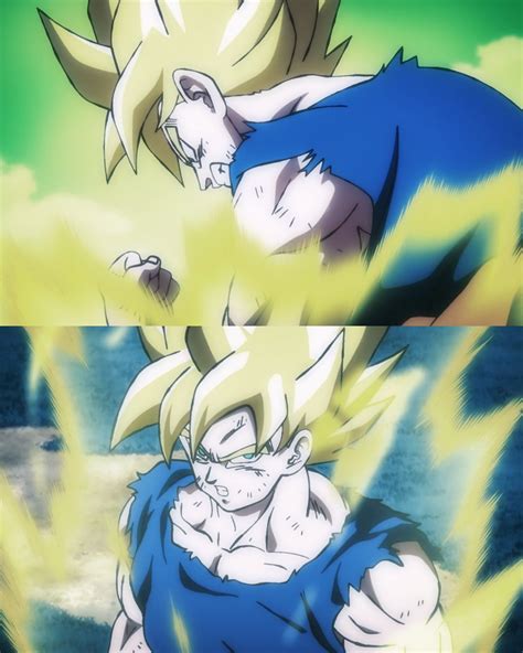 Ilustración de un guerrero Saiyajin transformándose en Super Saiyajin