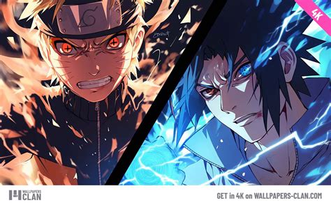 Naruto confrontando a Sasuke