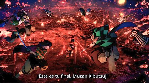 Los Pilares en combate contra Muzan