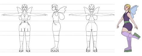 Hoja de diseño de personaje para webtoon
