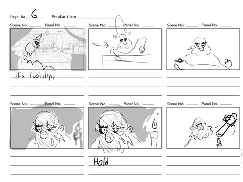 Ejemplo de storyboard para webtoon