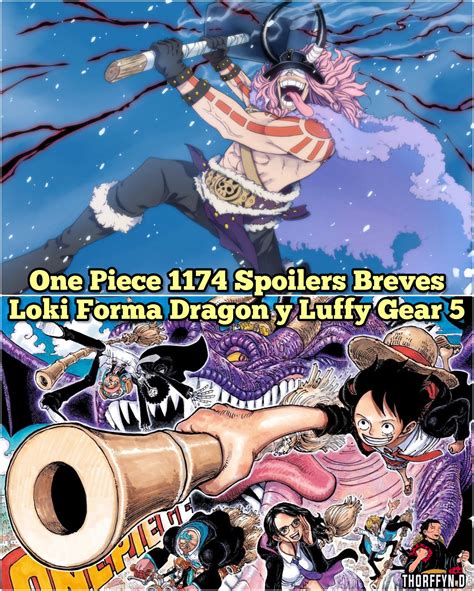 Luffy montado sobre Loki transformado en dragón