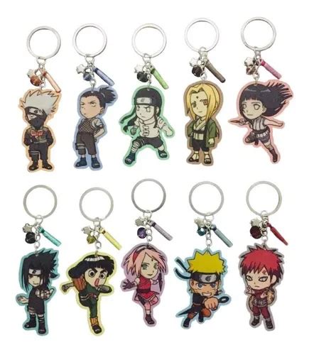 Colección de llaveros temáticos de anime