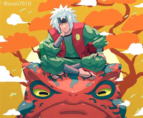 Jiraiya con su característico atuendo
