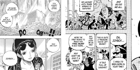Nico Robin examinando el Poneglyph de Joy Boy