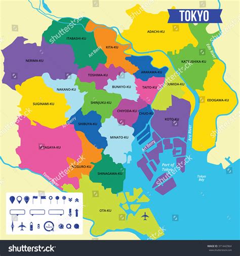 Mapa de Tokio señalando la ubicación de Tokyo Big Sight