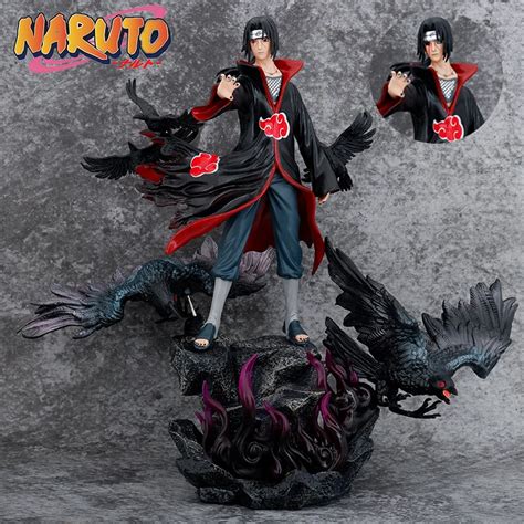 Itachi Uchiha en acción, estilo anime