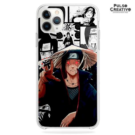Diseño de Itachi Uchiha en una funda de teléfono