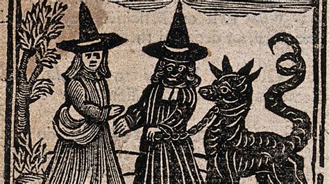 Ilustración medieval de brujas y pecados
