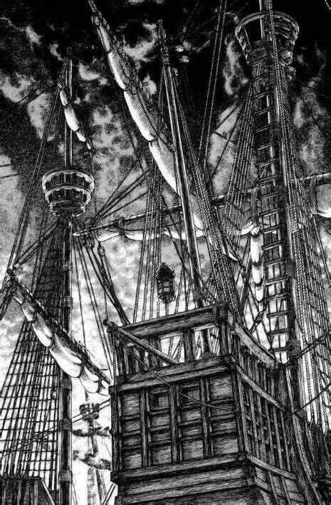 Personajes de Berserk viajando en barco