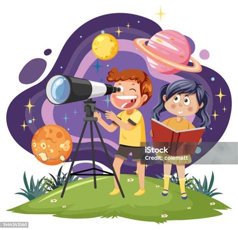 Ilustración de Grimhilde observando a través de un telescopio mágico