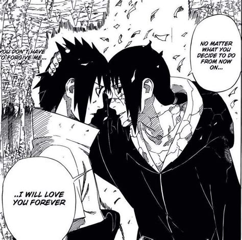 Encuentro de Sasuke e Itachi en el manga de Naruto