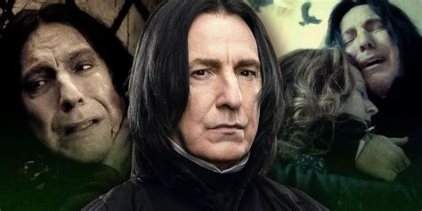 Representación artística de Severus Snape y Harry Potter en un ambiente de tensión