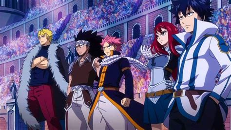 Espectadores emocionados en un torneo de Fairy Tail