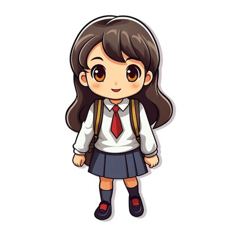 Zera con su uniforme y mochila