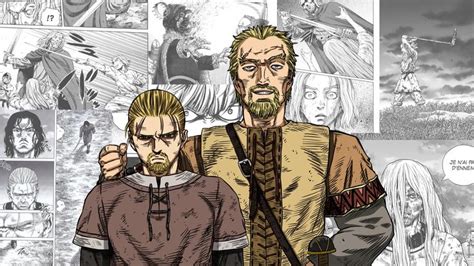 Representación artística de Askeladd y Thorfinn