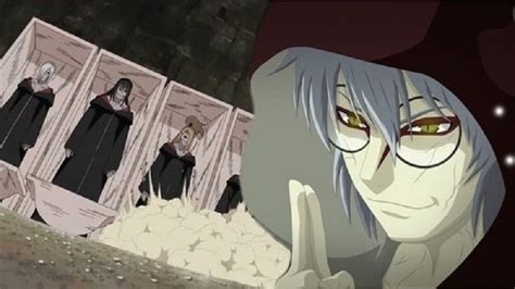 Ilustración de Kabuto controlando a los Edo Tensei