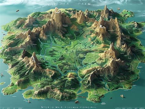Mapa del mundo ficticio de Camino Demoníaco Supremo