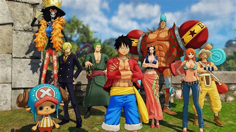 Luffy con varios trajes en One Piece: World Seeker