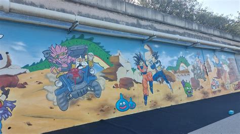 Mural homenaje a Akira Toriyama en Santa Coloma de Gramenet