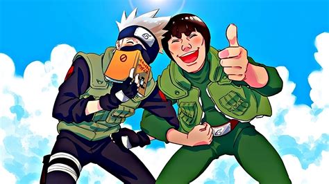 Kakashi y Might Guy en su retiro