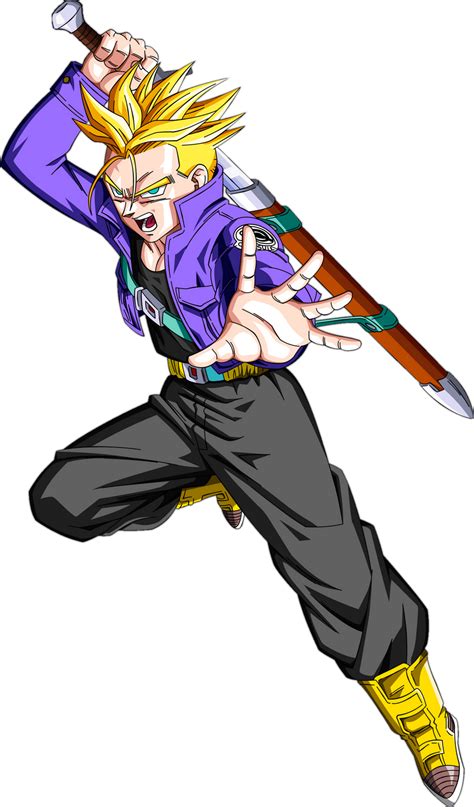 Trunks del Futuro en pose de batalla