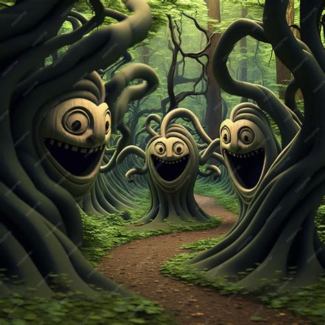 Ilustración de Guts enfrentándose a monstruos en un bosque oscuro