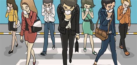 Ilustración que representa la alienación social
