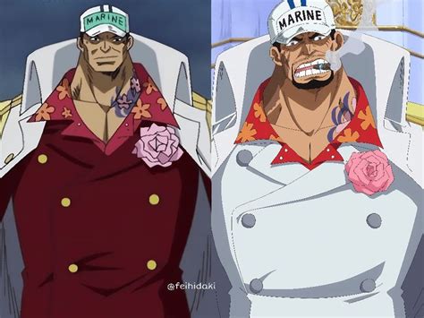 Akainu enfrentándose a otros personajes