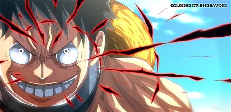 Monkey D. Luffy usando Haoshoku Haki para noquear oponentes