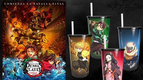 Diseño de los vasos coleccionables de Demon Slayer
