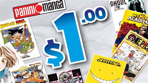 Portada de manga de Panini con varios títulos populares