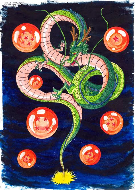Imagen de Shenron siendo invocado por las Esferas del Dragón