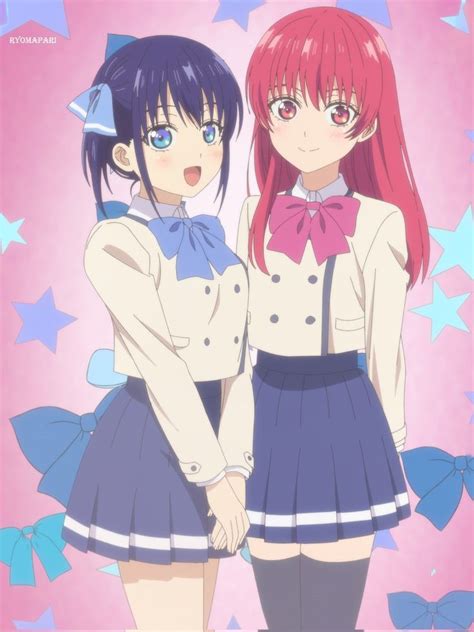 Ilustración de Saki, Nagisa y Rika