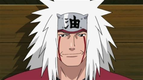 El monumento en honor a Jiraiya, con el kanji para 