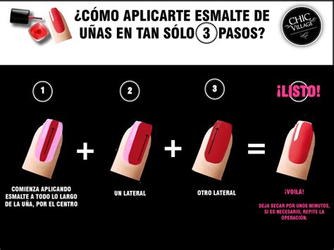 Aplicación de esmalte de uñas Chanel paso a paso