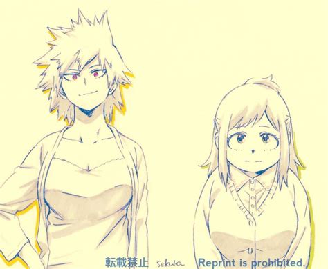 Mitsuki Bakugo con Inko Midoriya