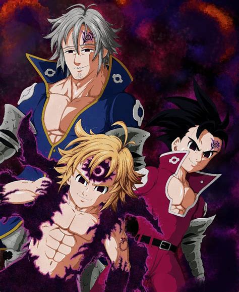Ilustración de Meliodas y Estarossa enfrentándose
