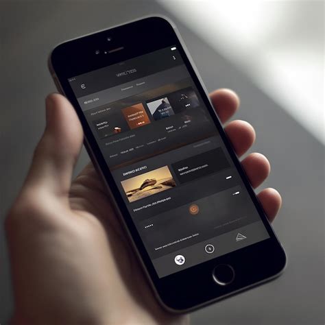 Interfaz de una aplicación móvil para simular efectos de película