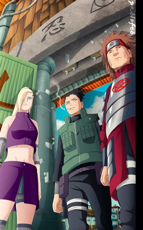 Equipo Asuma: Ino, Choji y Shikamaru