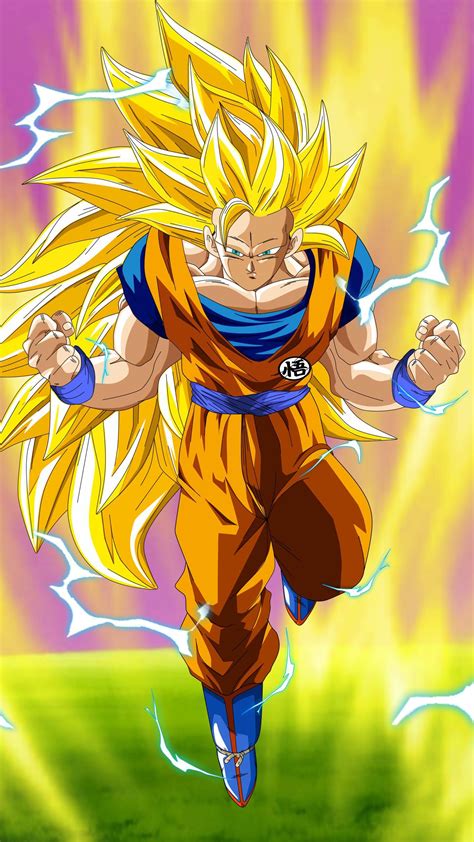 Ilustración de Goku en estado Super Saiyan
