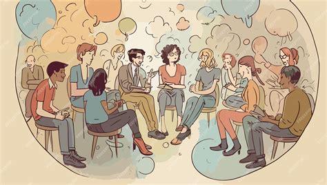 Ilustración de personajes de fanfiction interactuando en diferentes escenarios.