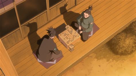 Shikamaru jugando Shogi